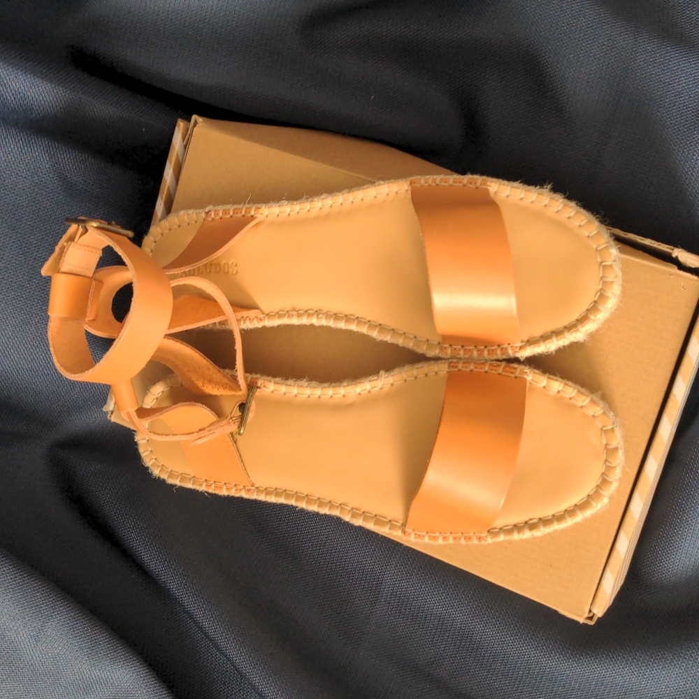 Soludos Platform Nude Cadiz Sandal size 9.5